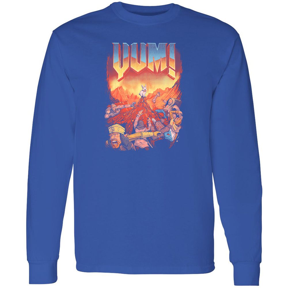 Long Sleeve T-Shirt - 1XCRDEMD - Royal - 8