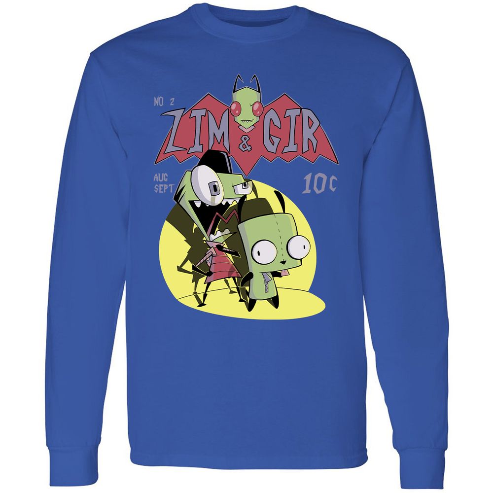 Long Sleeve T-Shirt - QYQDKKL6 - Royal - 8