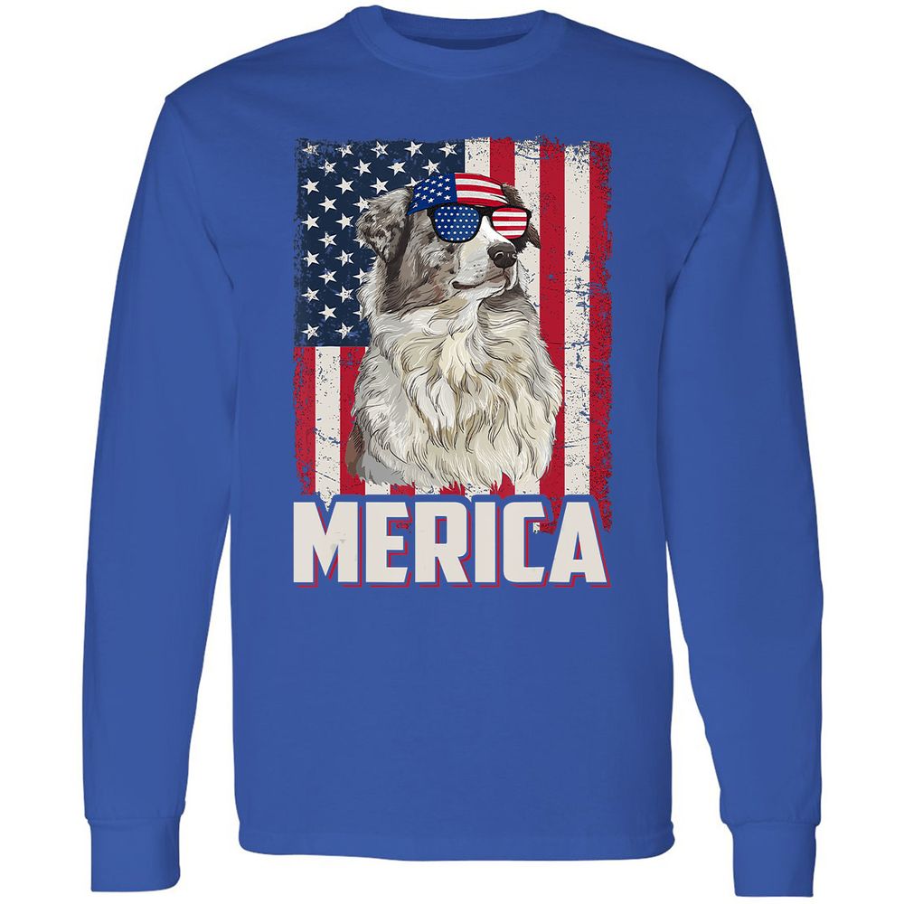 Long Sleeve T-Shirt - 24QAPXBF - Royal - 8