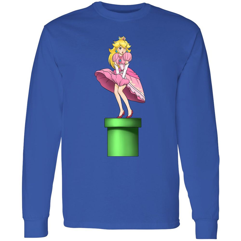 Long Sleeve T-Shirt - 2B43CEQT - Royal - 8