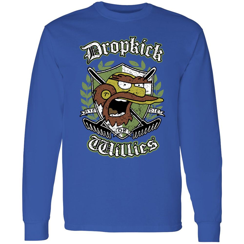 Long Sleeve T-Shirt - M75NPY72 - Royal - 8