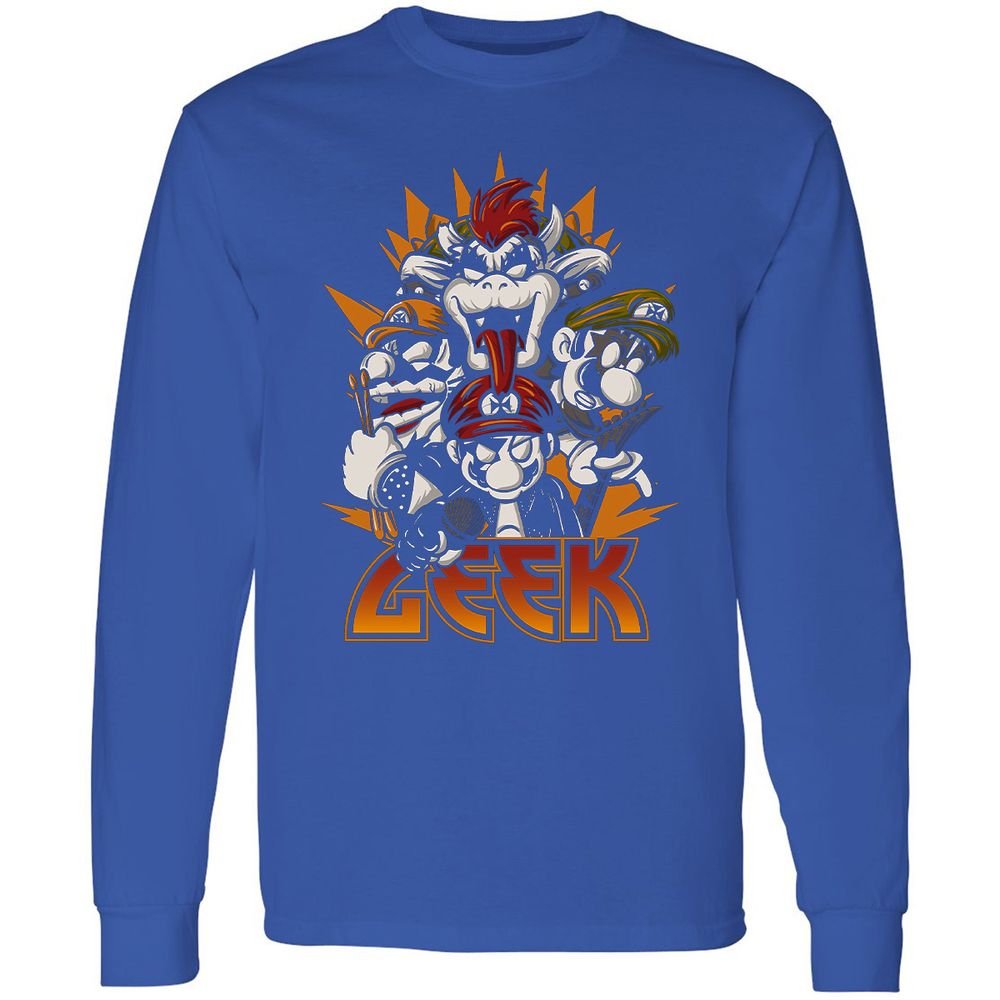 Long Sleeve T-Shirt - URPDFQ9F - Royal - 8