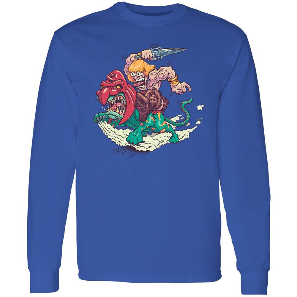 Long Sleeve T-Shirt - YTJ3F57W - Royal - 8