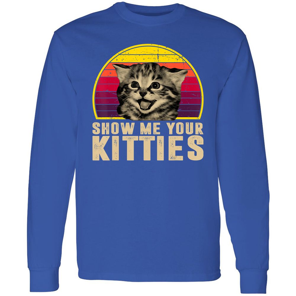 Long Sleeve T-Shirt - KDZSVY7H - Royal - 8