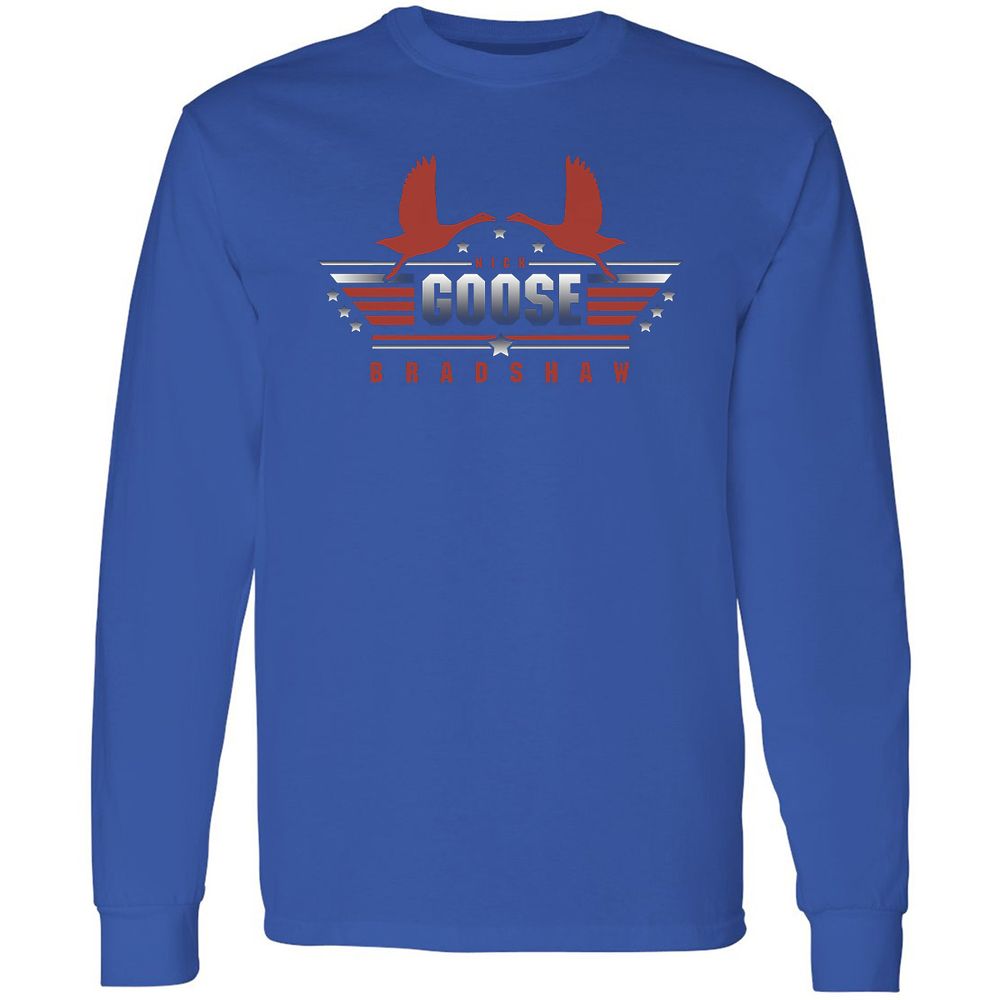 Long Sleeve T-Shirt - CRCXMXRD - Royal - 8
