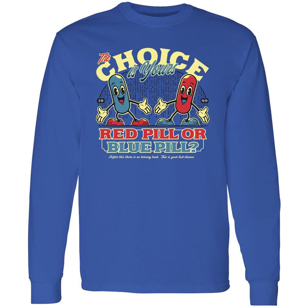 Long Sleeve T-Shirt - 1L7QJMW6 - Royal - 8