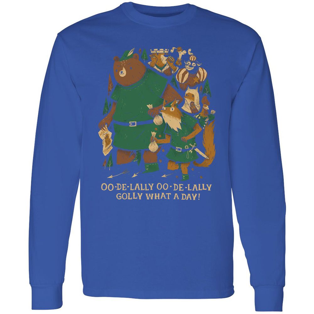 Long Sleeve T-Shirt - 7QNDZFWP - Royal - 8