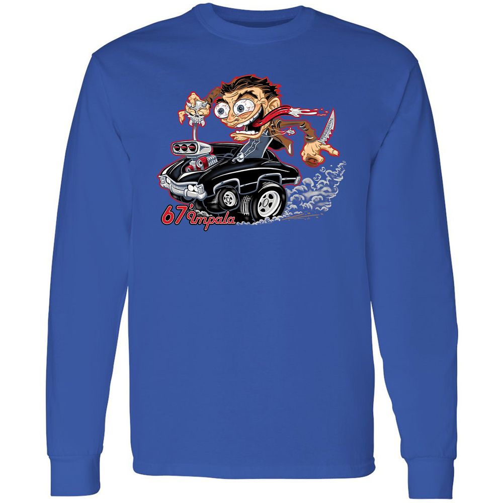 Long Sleeve T-Shirt - SY9DNQ79 - Royal - 8