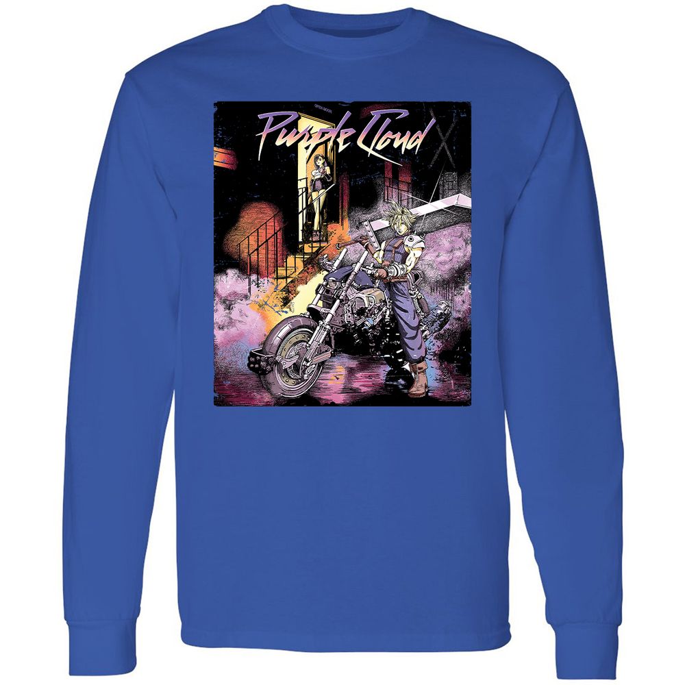 Long Sleeve T-Shirt - W54E9QBD - Royal - 8