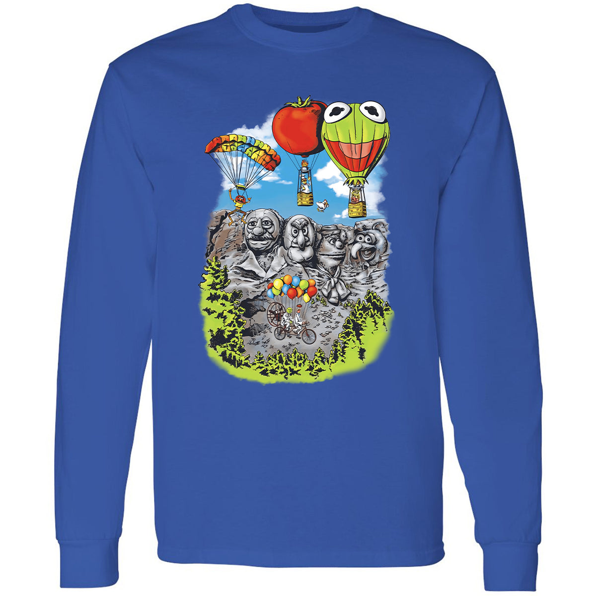Long Sleeve T-Shirt - GSHVZWWU - Royal - 8