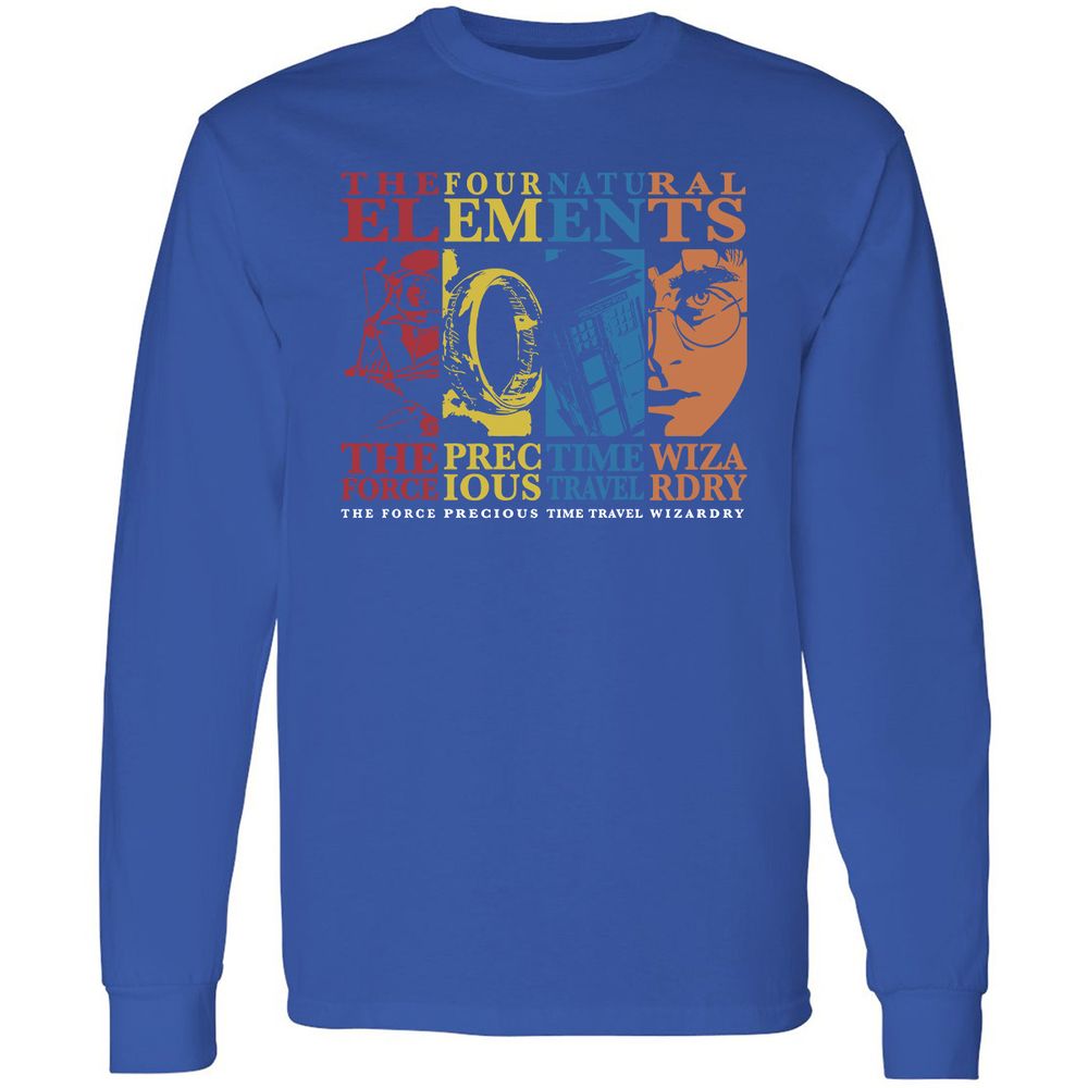 Long Sleeve T-Shirt - AQM21Y8D - Royal - 8