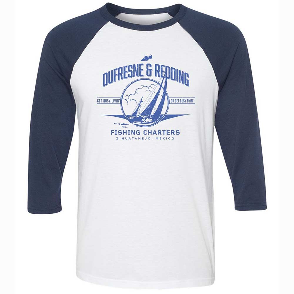 Unisex 3/4 Baseball Tee - SEHUZ4HX - White/Navy - 8