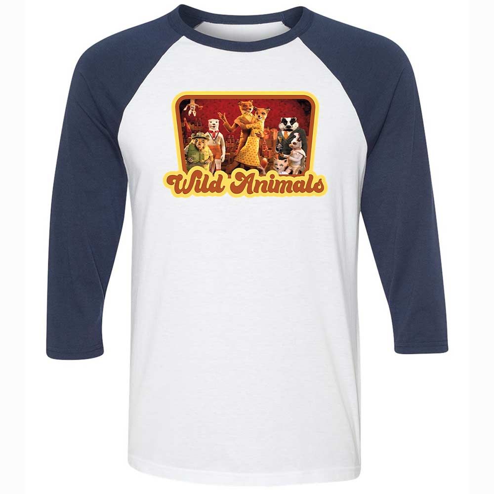 Wild Animals - White/Navy - 8