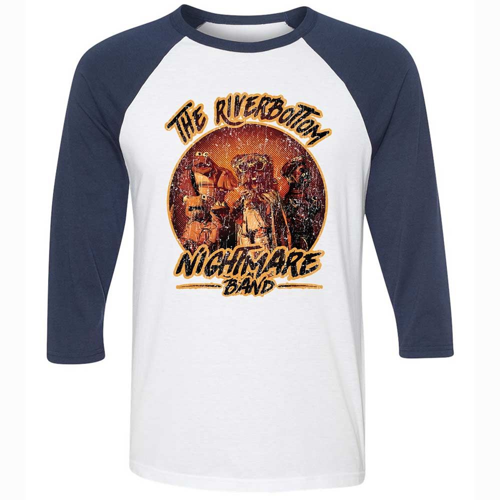Unisex 3/4 Baseball Tee - LTHAWDD1 - White/Navy - 8