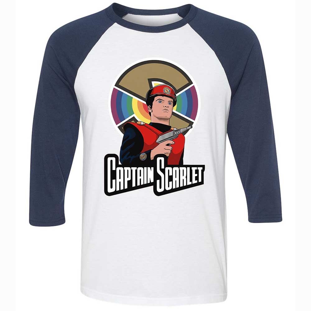 Unisex 3/4 Baseball Tee - GEY7LAFT - White/Navy - 8