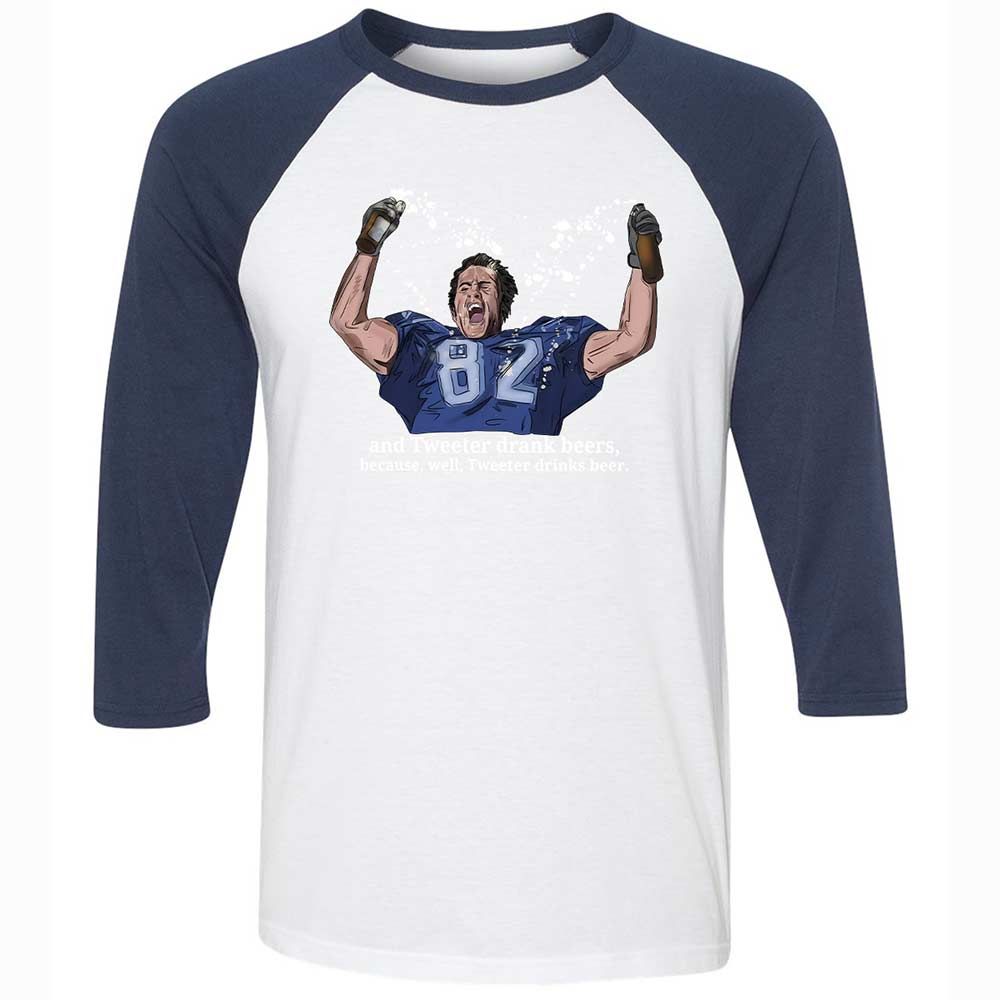Unisex 3/4 Baseball Tee - 9LGMM1S7 - White/Navy - 8