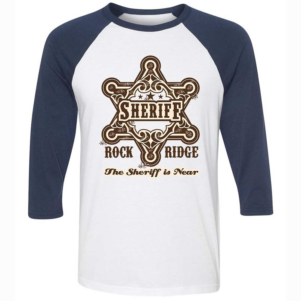 The Sheriff of Rockridge is Near! - White/Navy - 8