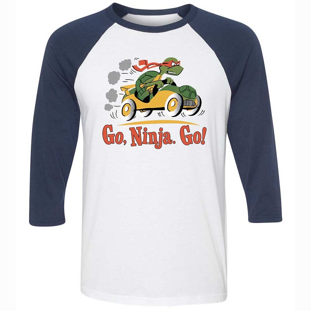 Unisex 3/4 Baseball Tee - F6ZCG5YA - White/Navy - 8