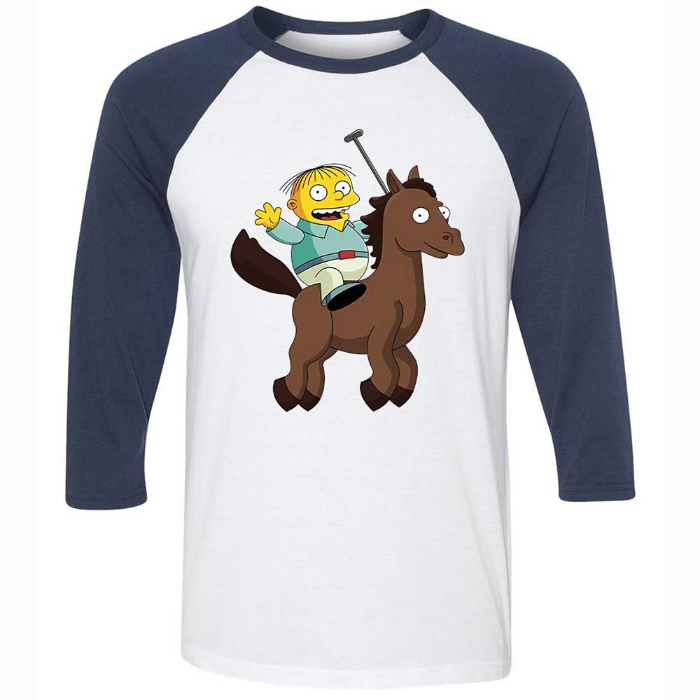 Ralph Horsie - White/Navy - 8
