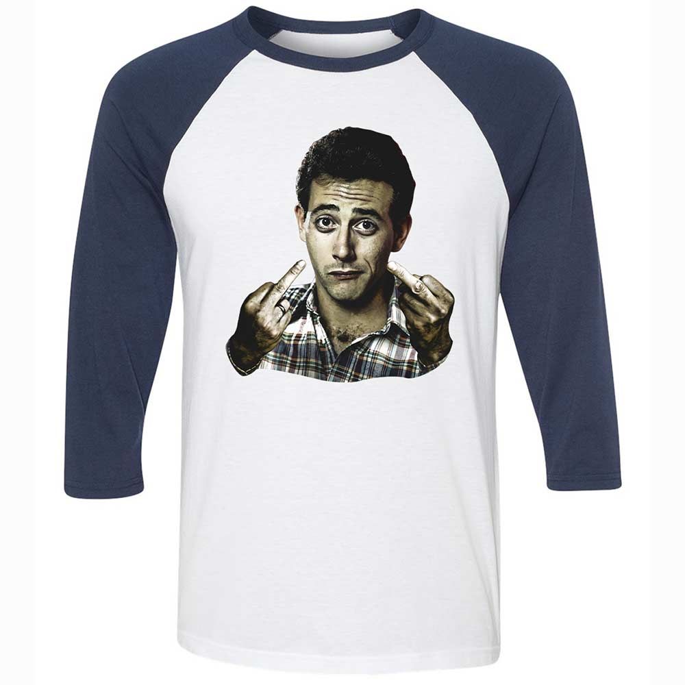 Unisex 3/4 Baseball Tee - GQDL9QPQ - White/Navy - 8