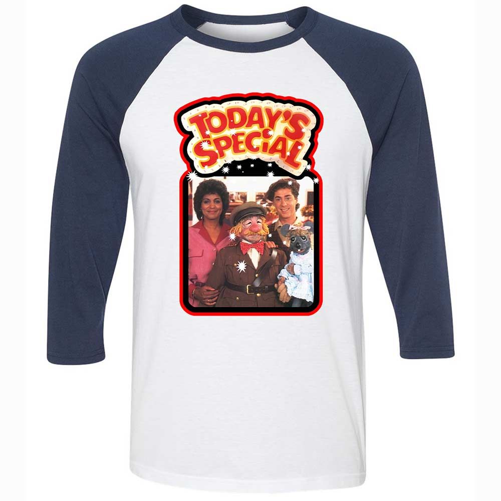 Unisex 3/4 Baseball Tee - KJW8BRY7 - White/Navy - 8