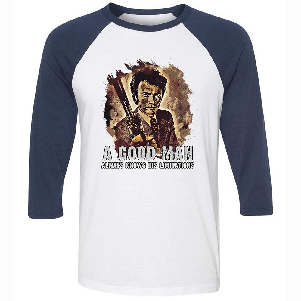 A good man always knows his limitations - White/Navy - 8