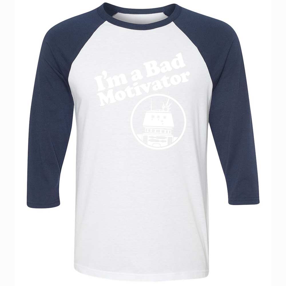 Unisex 3/4 Baseball Tee - CQR1UH5L - White/Navy - 8