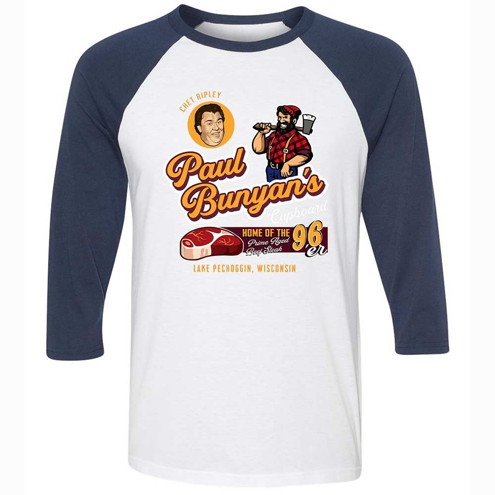 Unisex 3/4 Baseball Tee - AYGLA6T4 - White/Navy - 8