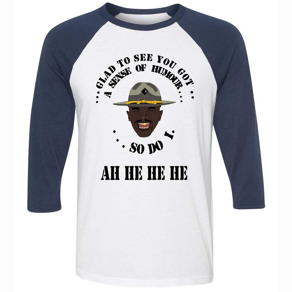 I'm glad to see you got a sense of humor - White/Navy - 8