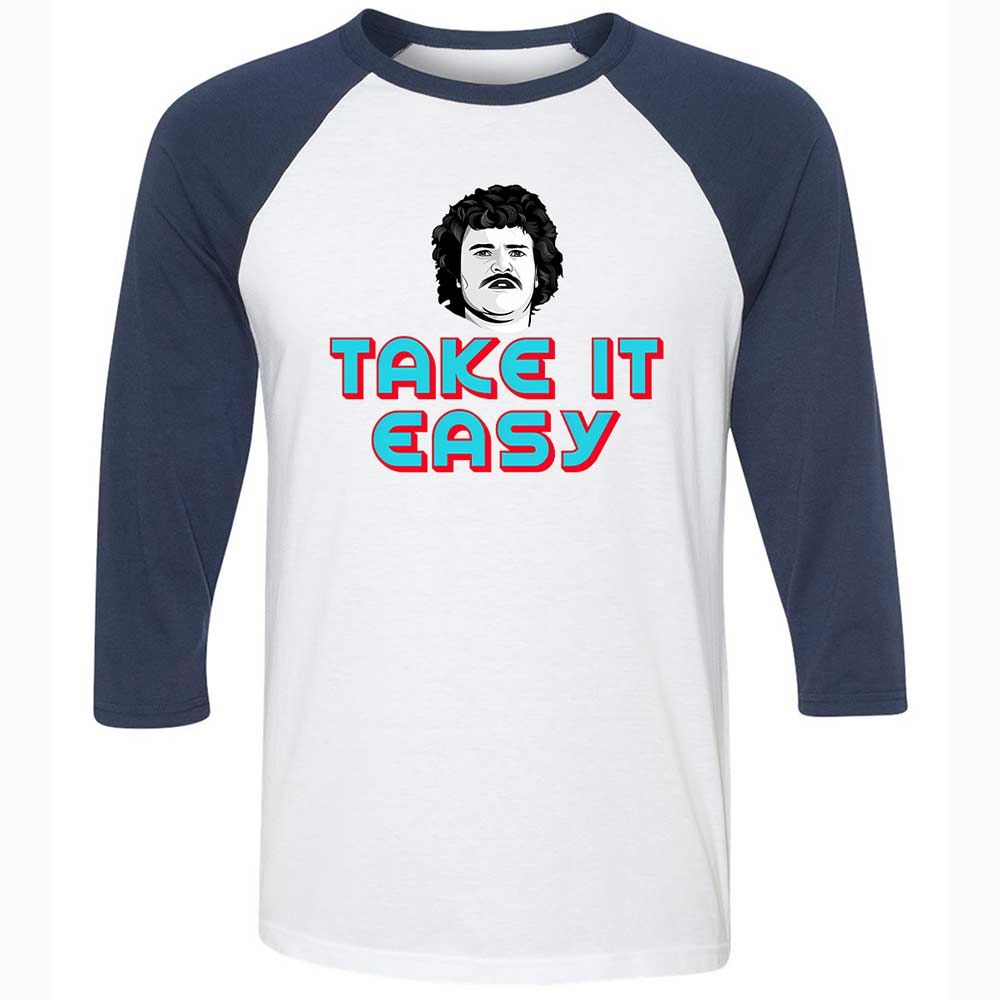 Unisex 3/4 Baseball Tee - 8NFT2EJ9 - White/Navy - 8