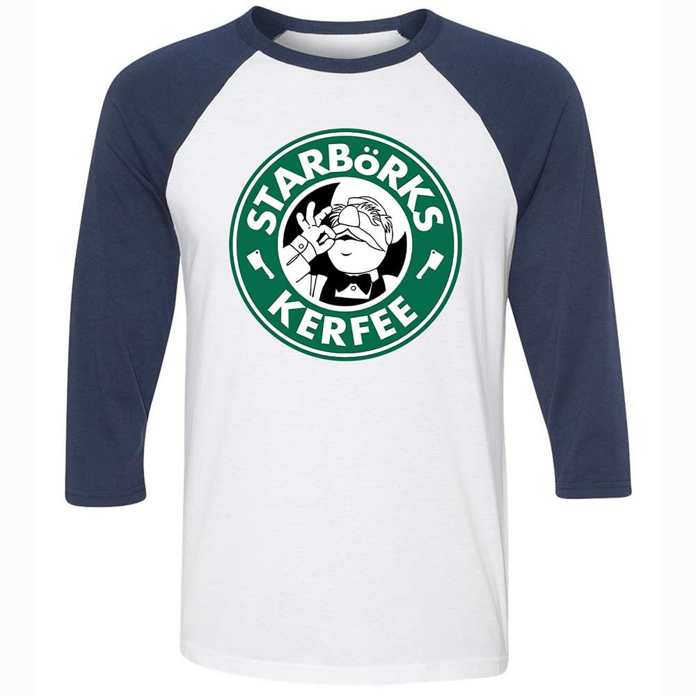 Unisex 3/4 Baseball Tee - DLQ1VRLW - White/Navy - 8