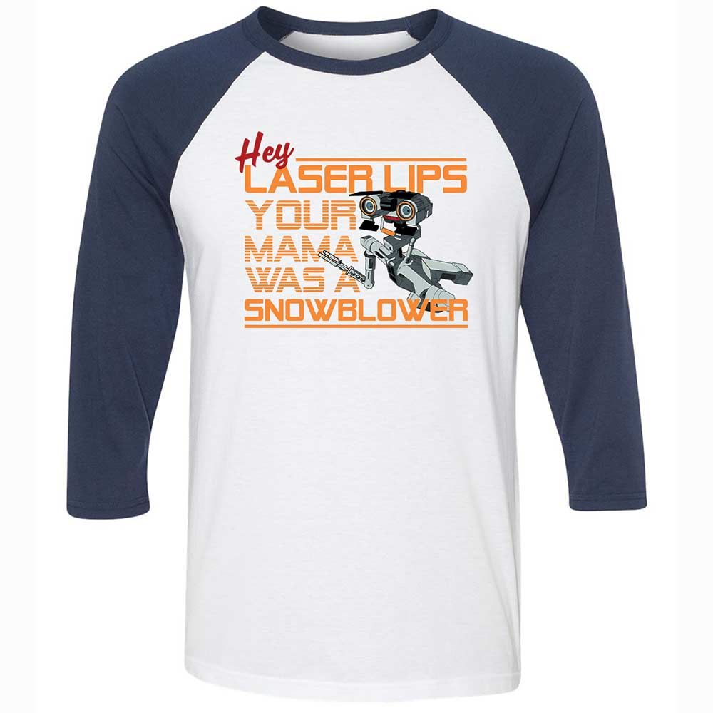 Your Mama was a Snowblower - White/Navy - 8