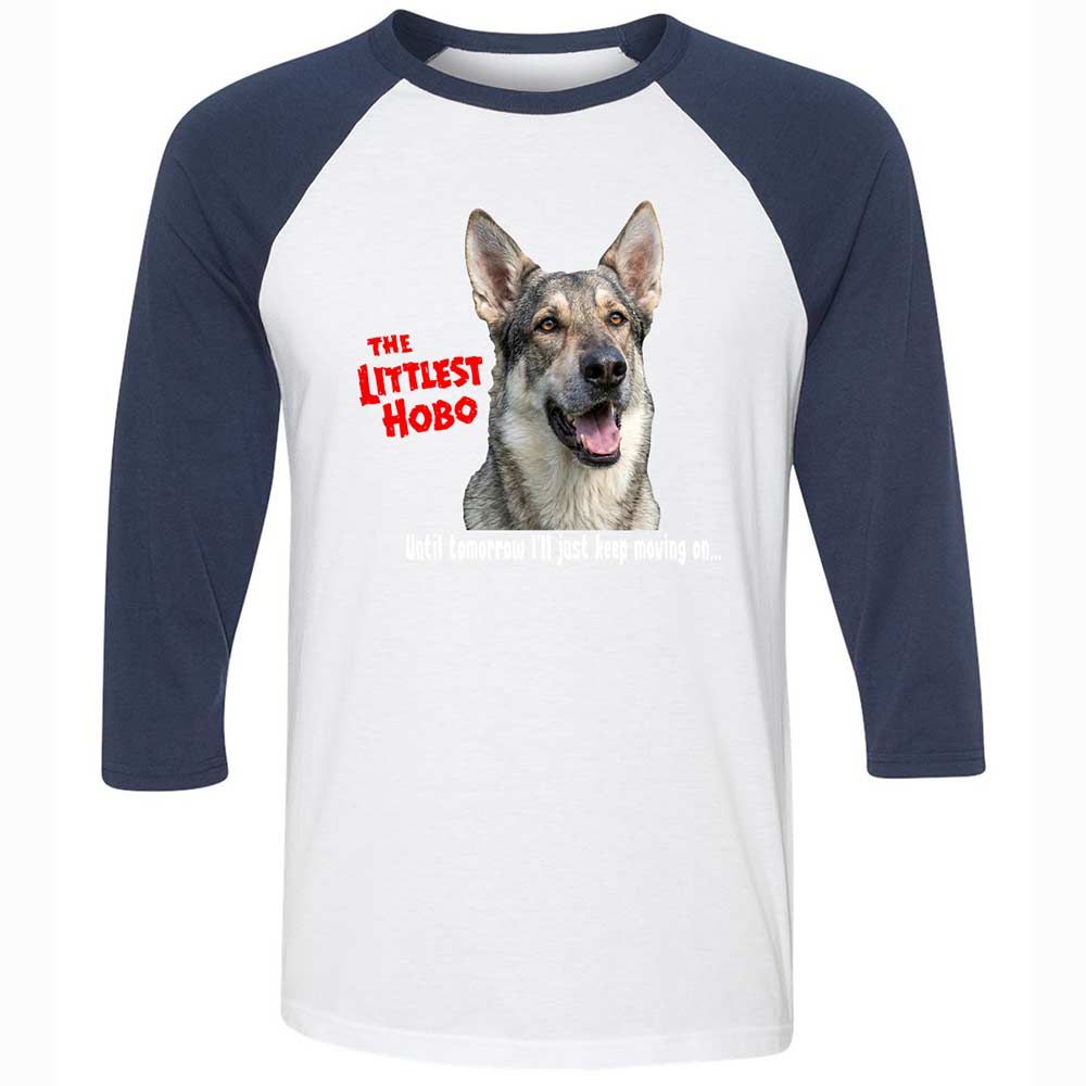 Unisex 3/4 Baseball Tee - TBYATKEU - White/Navy - 8