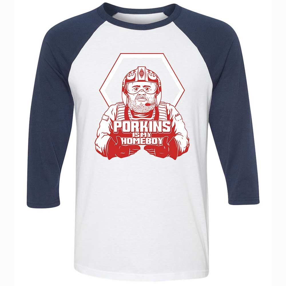 Porkins Is My Homeboy - White/Navy - 8