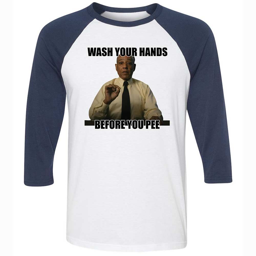 Unisex 3/4 Baseball Tee - TTJ2FVWZ - White/Navy - 8