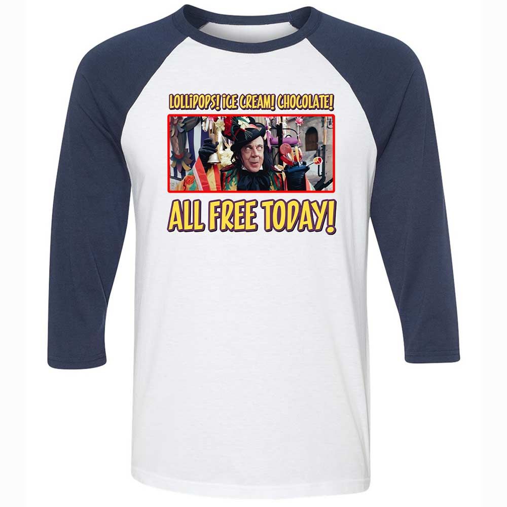 Unisex 3/4 Baseball Tee - QZGTZ782 - White/Navy - 8
