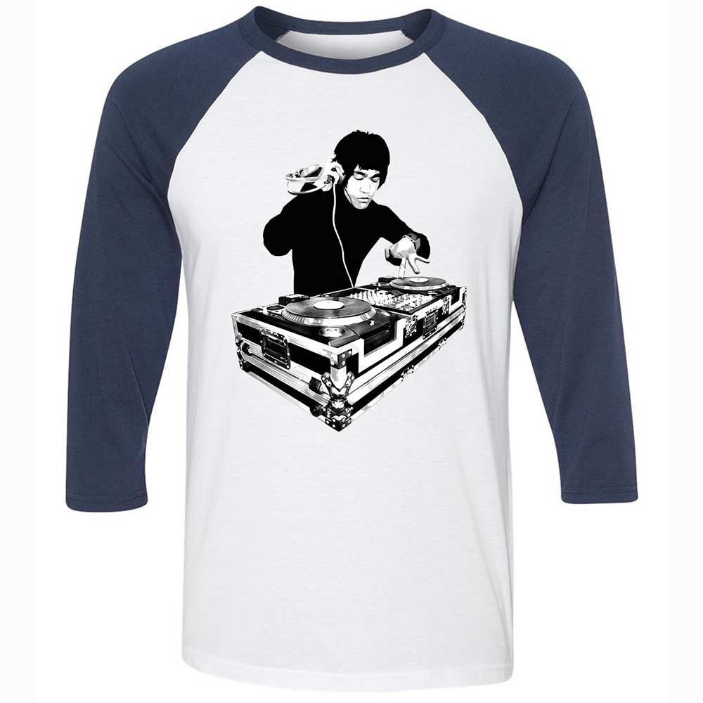 Bruce Lee DJ - White/Navy - 8