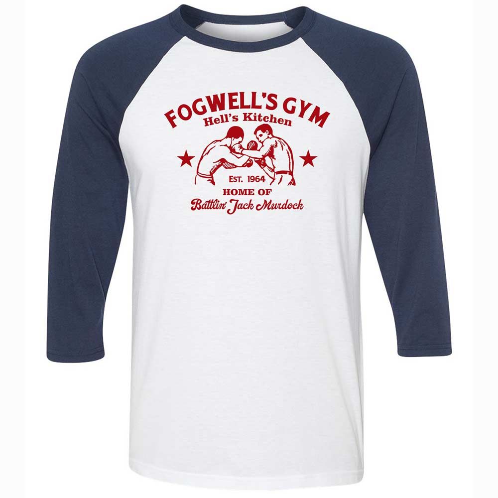 Unisex 3/4 Baseball Tee - TFUNNSLV - White/Navy - 8