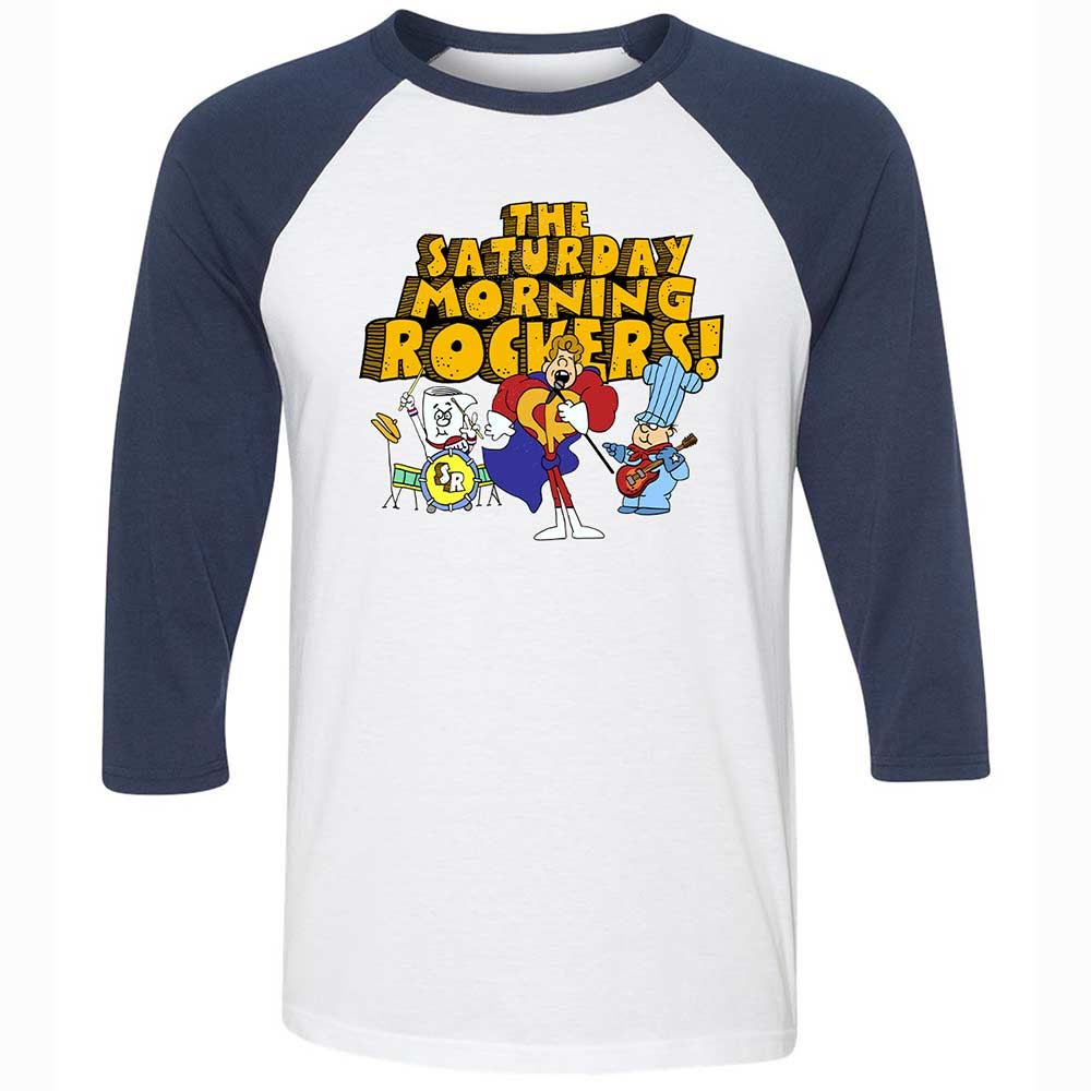 Unisex 3/4 Baseball Tee - 6GL73MYV - White/Navy - 8