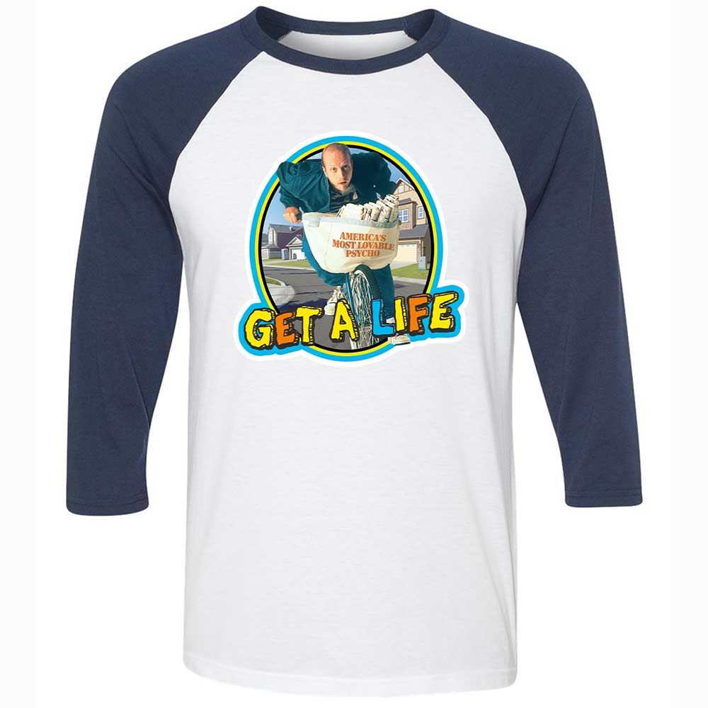 Unisex 3/4 Baseball Tee - CU1XUME8 - White/Navy - 8