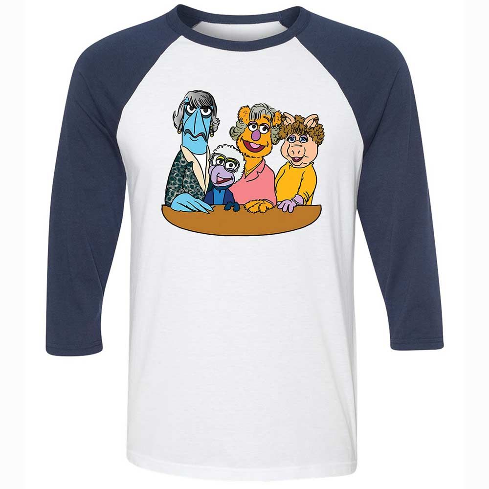 Unisex 3/4 Baseball Tee - DEKEHJBN - White/Navy - 8