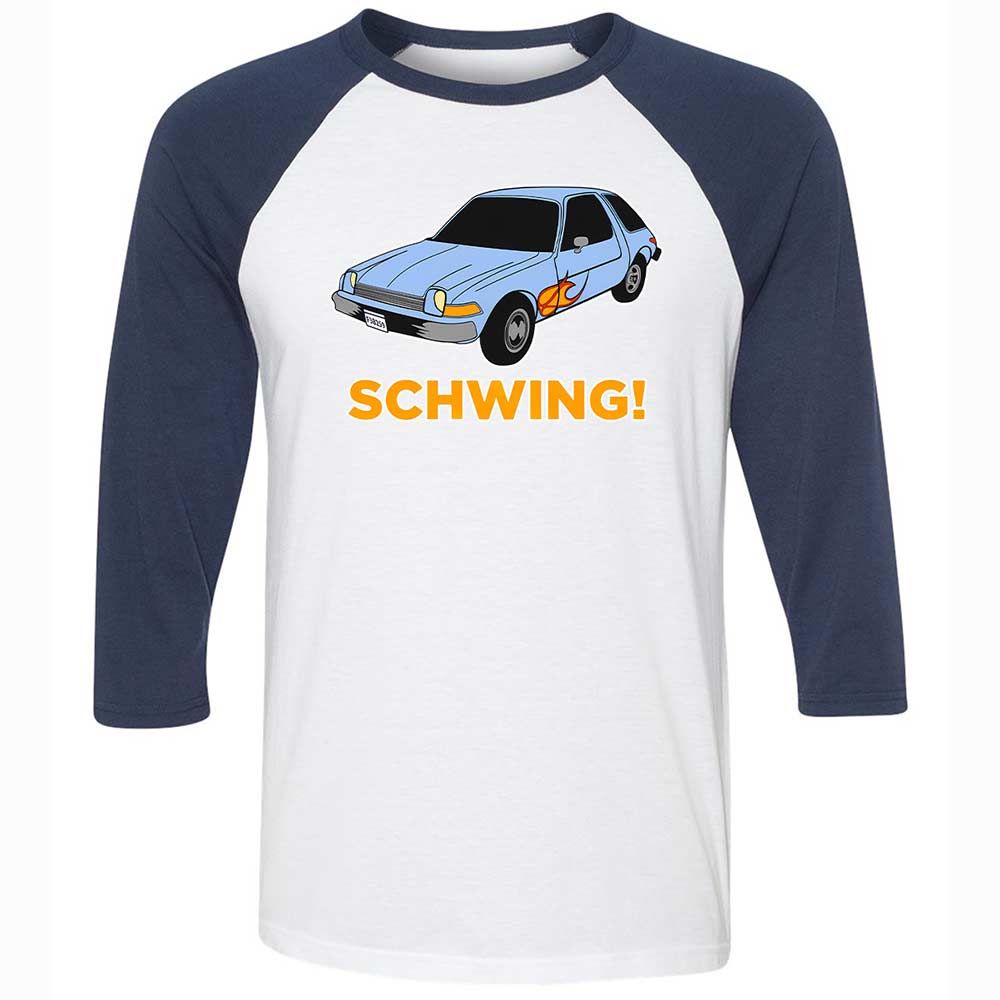 Unisex 3/4 Baseball Tee - Y69N8SCX - White/Navy - 8