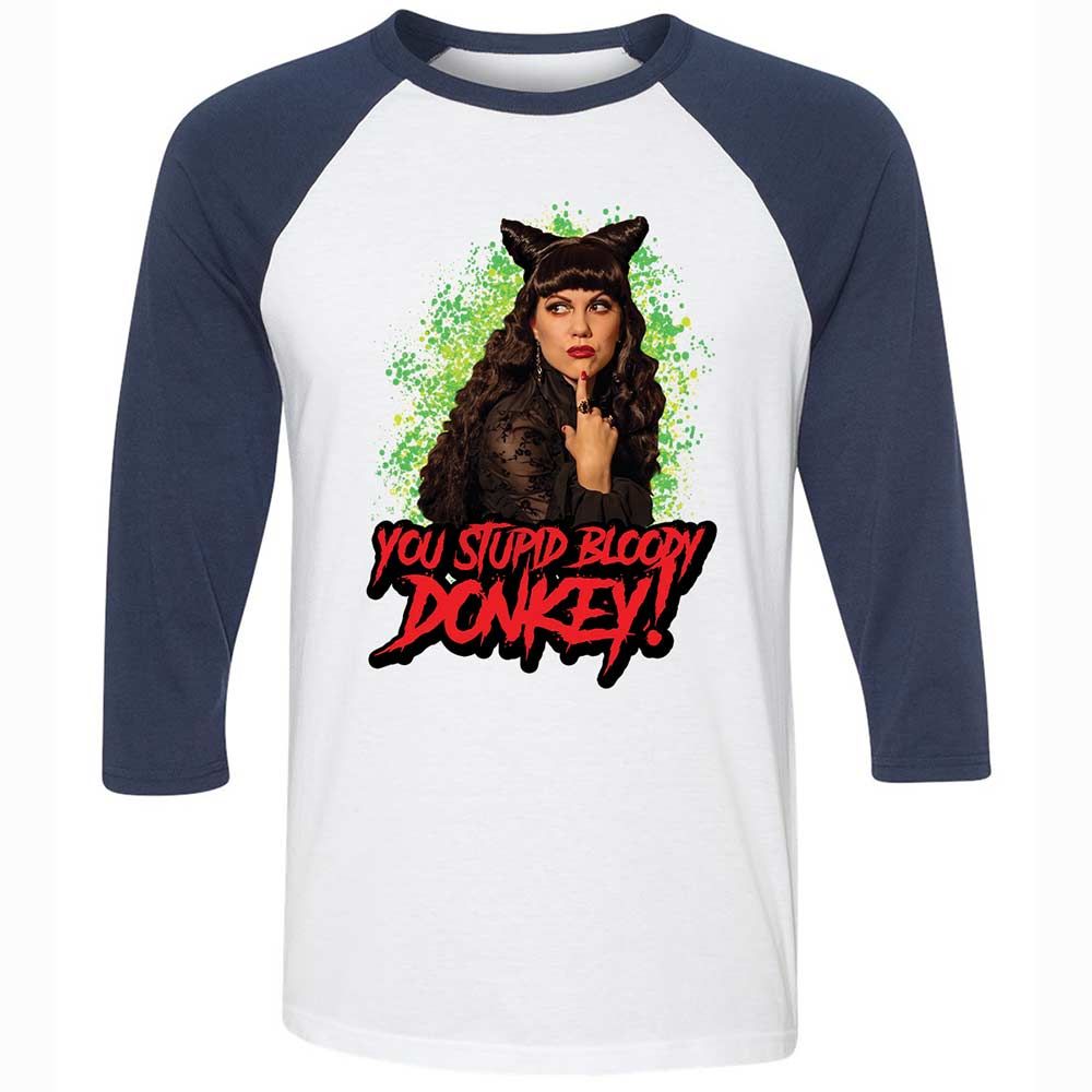 Unisex 3/4 Baseball Tee - LFBCCZUZ - White/Navy - 8