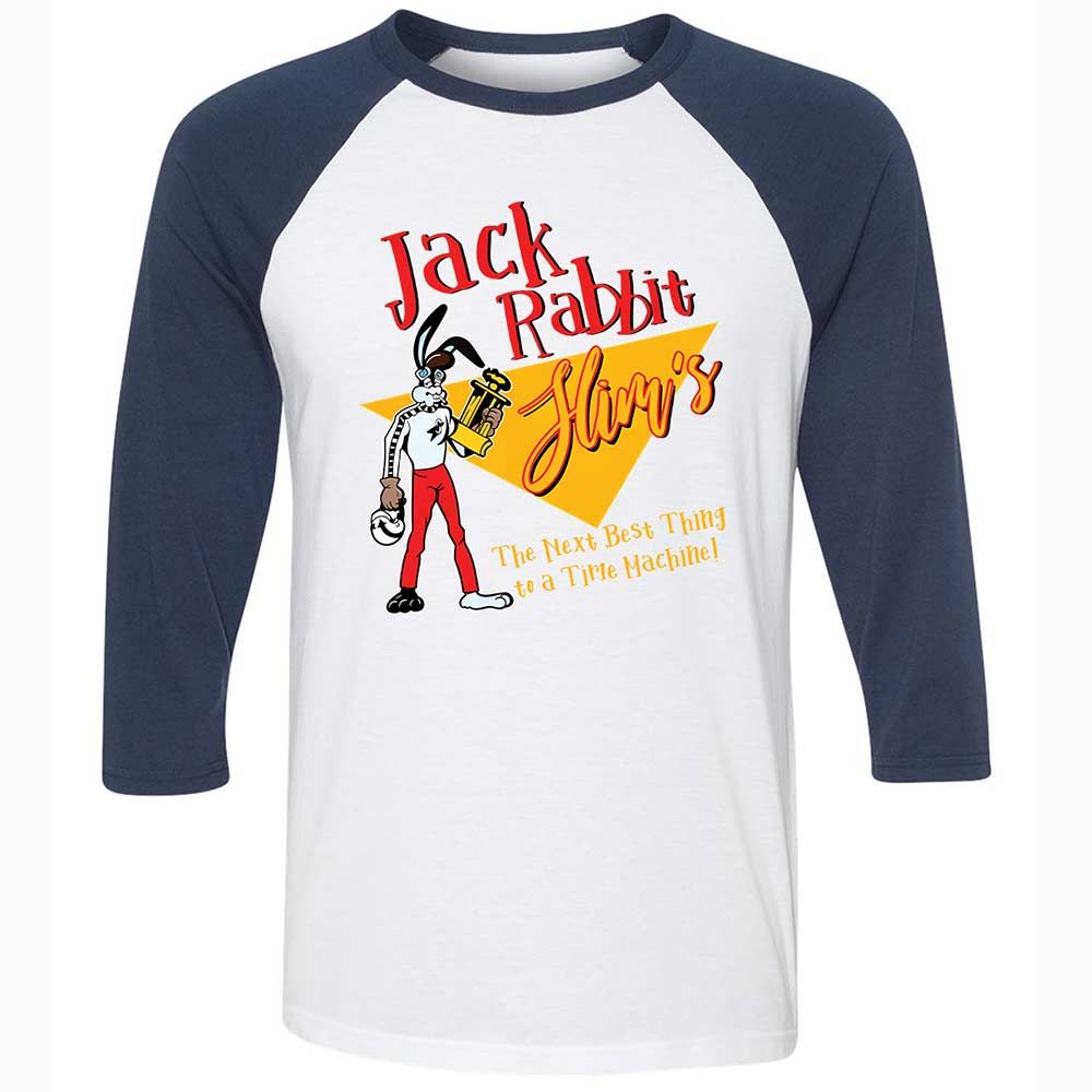 Unisex 3/4 Baseball Tee - K7LP643Q - White/Navy - 8