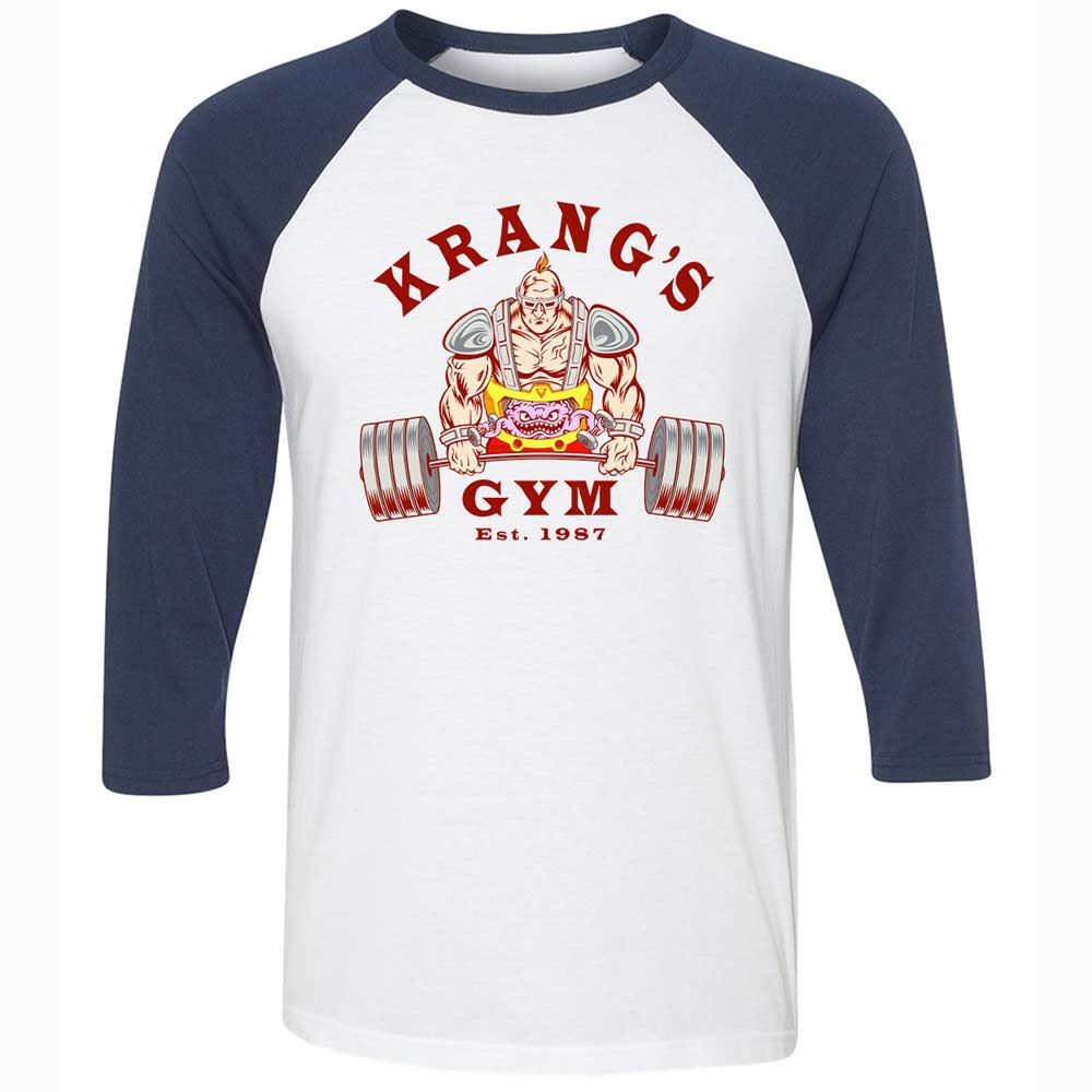 Unisex 3/4 Baseball Tee - 8GFFQMLS - White/Navy - 8