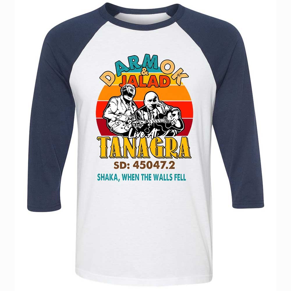 Unisex 3/4 Baseball Tee - 265KY4NY - White/Navy - 8
