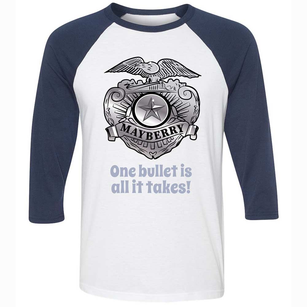 Unisex 3/4 Baseball Tee - 5TZJB6SZ - White/Navy - 8