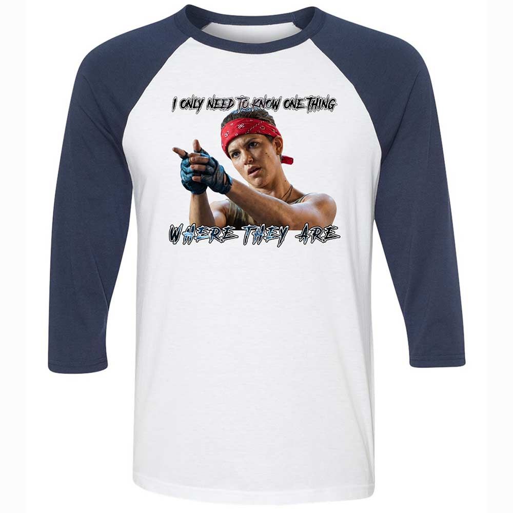 Unisex 3/4 Baseball Tee - G8NAAMDT - White/Navy - 8