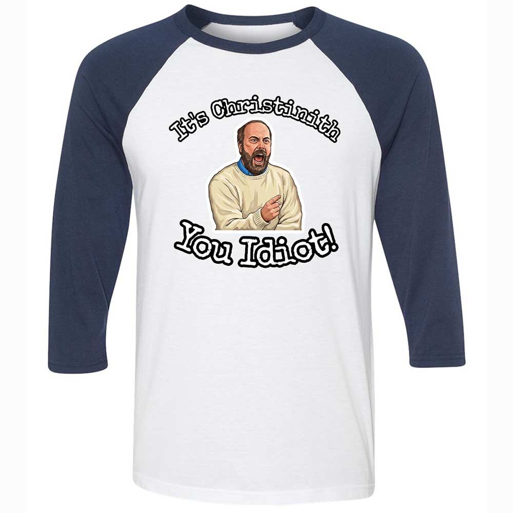 Unisex 3/4 Baseball Tee - 3BCMWN85 - White/Navy - 8