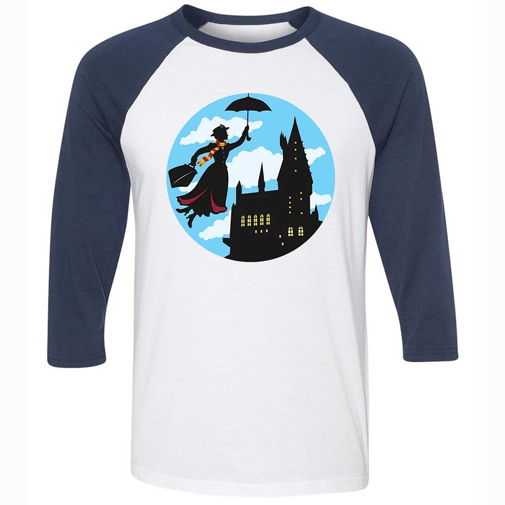 Unisex 3/4 Baseball Tee - VWVD63ED - White/Navy - 8
